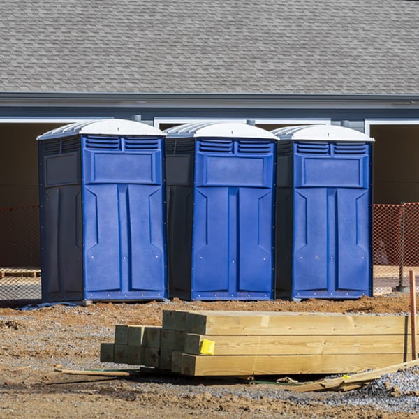 is there a specific order in which to place multiple porta potties in Houston Alabama